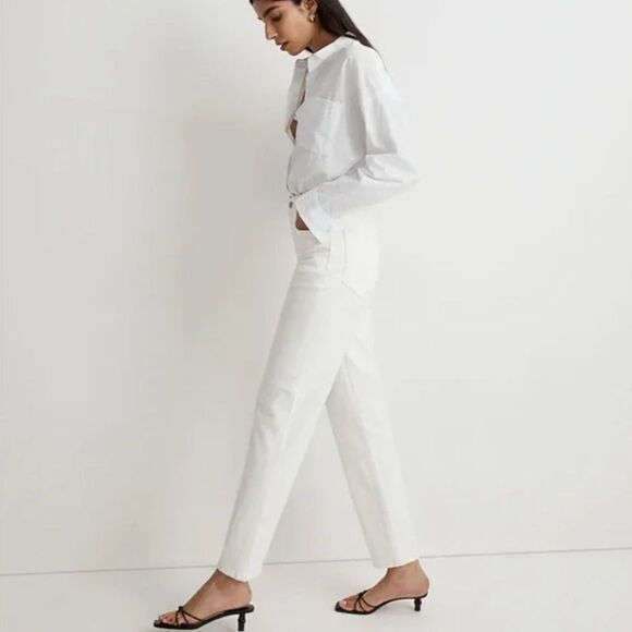 NEW‎ Madewell The Tall Perfect Vintage Jean in tile white, 25T - Picture 2 of 16